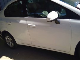 2014 HONDA CIVIC, WHITE, LX, 1.8L, AT,  A25080